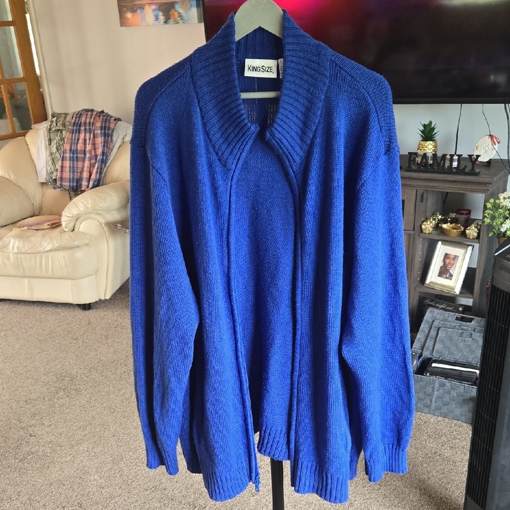 KS Men's Blue Zipper Sweater ✨️✨️PRE OWNED        ✨️ SIZE 3XL✨️
